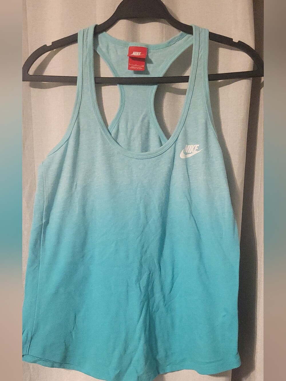 Nike Women Teal Ombre Tank Top